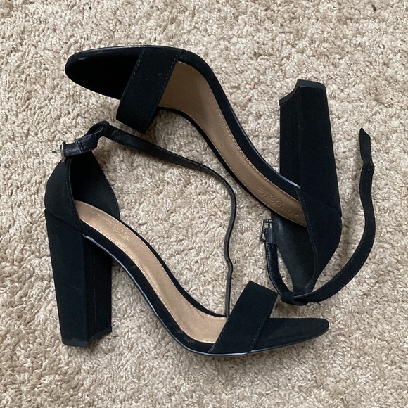 Black Strappy Heels - Picture 2 of 2